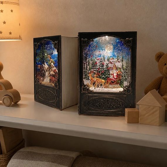 Новогодняя книга с подсветкой XMAS WDL-24023A 19,1 см | Зображення 2