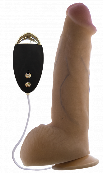 Вібратор на присоску EGZO Ciberskin DVR002 ( 20,5 см х 5 см ) Sex Aura | Зображення 1