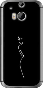 Чехол на HTC One M8 dual sim Силуэт1 "4590u-55-17620"