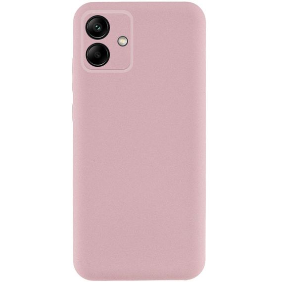 Чохол TPU GETMAN Liquid Silk Full Camera для Samsung Galaxy A06 Рожевий / Pink Sand