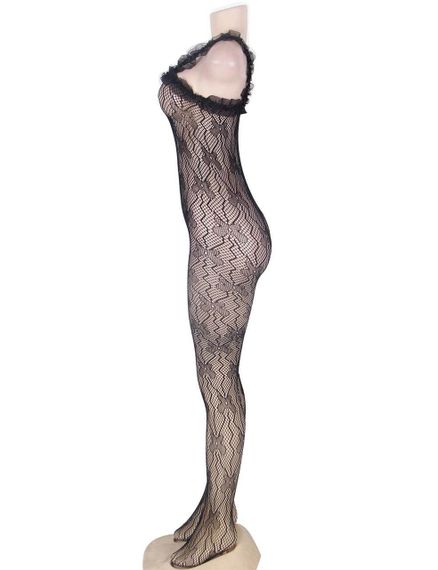 Комбинезон ажурный с открытым доступом Star Night черный, XS-M sexstyle | Зображення 4