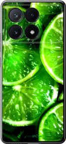 Чохол на Xiaomi Poco X6 PRO Зелені часточки лимона "852u-3497-2448"