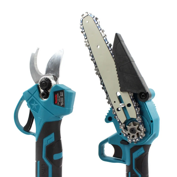 Набір інструментів 2в1 пила +секатор, потужна пила та секатор для догляду за садом, різними рослинами, у кейсі | Зображення 5
