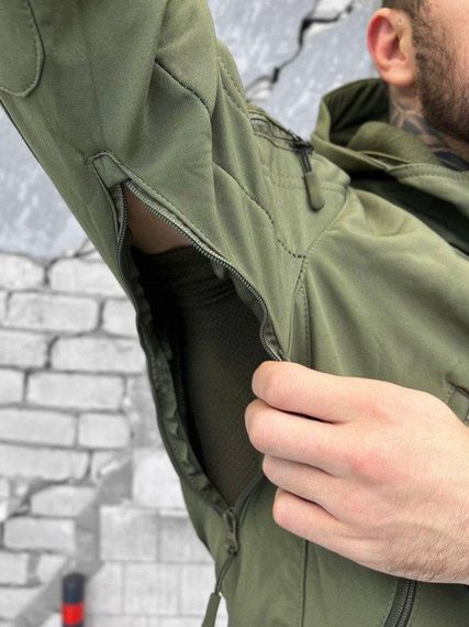 Тактический костюм SoftShell oliva Shark  ВТ6423 | Зображення 4