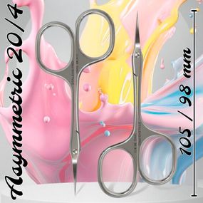 Ножиці для кутикули Staleks Pro "Asymmetric" UNIQ 20/4