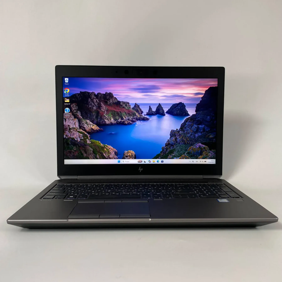 Мобильная рабочая станция HP zBook 15 G6 / 15.6" (1920x1080) IPS / Intel Core i7-9750H (6 (12) ядер по 2.6 - 4.5 GHz) / 16 GB DDR4 / 240 GB SSD / nVidia Quadro T1000, 4 GB GDDR5, 128-bit / TouchID / WebCam / HDMI б/у + Подарок Беспроводная мышь / USB | Зображення 1
