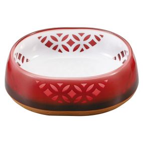 Миска для котів CattyMan Japanese Art Designed 250 мл, червоний