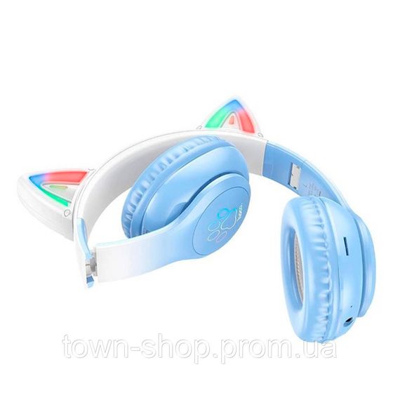 Беспроводные Bluetooth наушники HOCO W42, White/Blue, Box | Зображення 1
