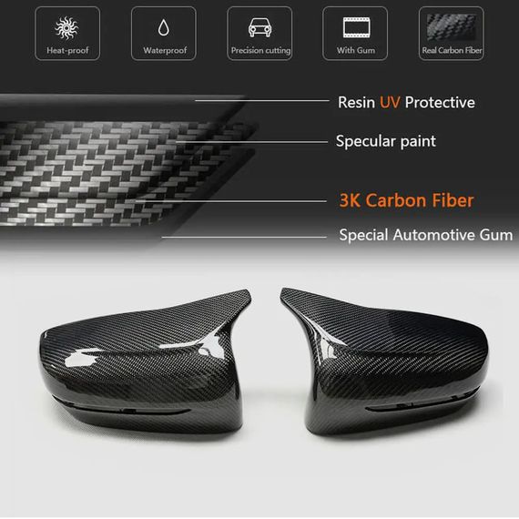 Кришки дзеркал M-Look V2 (Карбон) для BMW 7 серія G11/G12 2015-2022 рр | Зображення 5