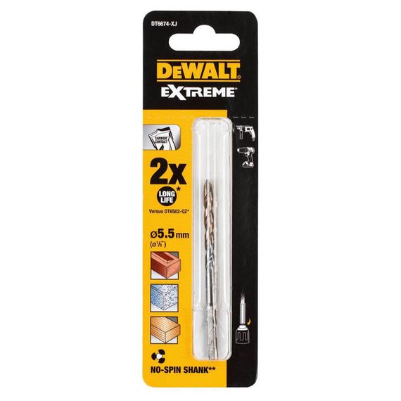 Свердло по бетону, цегли, каменю 5,5мм DeWALT DT6674
