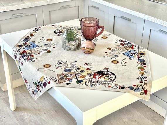 Скатертина гобеленова KLEIN Limaso, 93x93, Квадратна, Повсякденний, Без люрексу, 60% поліестер, 24% бавовна, 16% акрил, Гобелен | Зображення 5