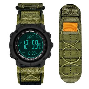 Чоловічий годинник Awarder 036 Nylon Tactic Black-Army Green