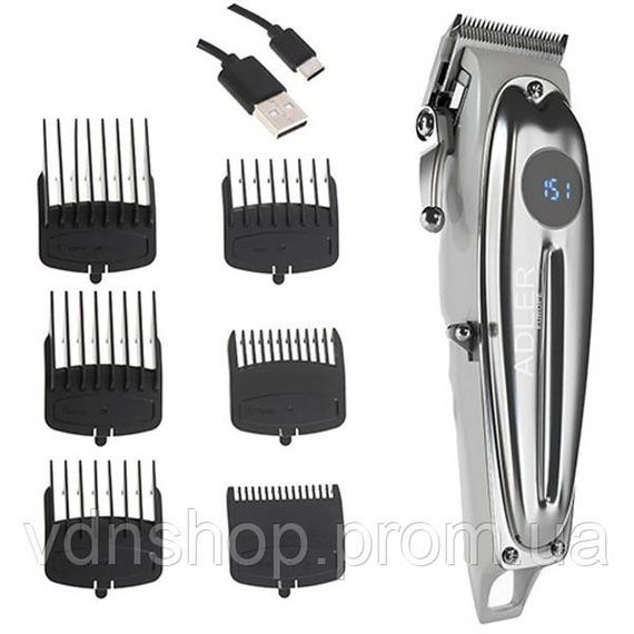 Електрична акумуляторна машинка для стрижки Adler AD 2831, Професійна машинка для стрижки голови GT-75