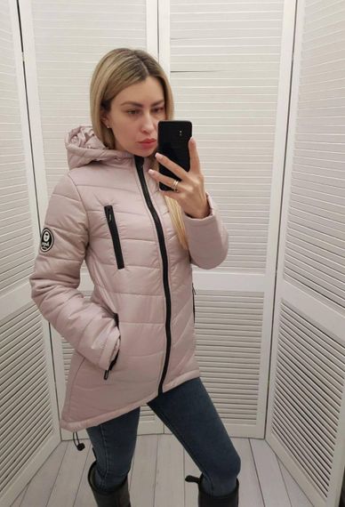 Елегантна жіноча парка, арт. 300, пудра | Зображення 3