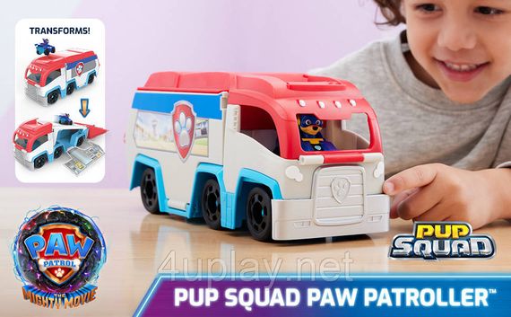 Щенячий Патруль Мегафильм 2023: Патрулевоз, мобильная база спасателей + Гонщик. PAW Patrol Pup Squad Patroller | Зображення 3