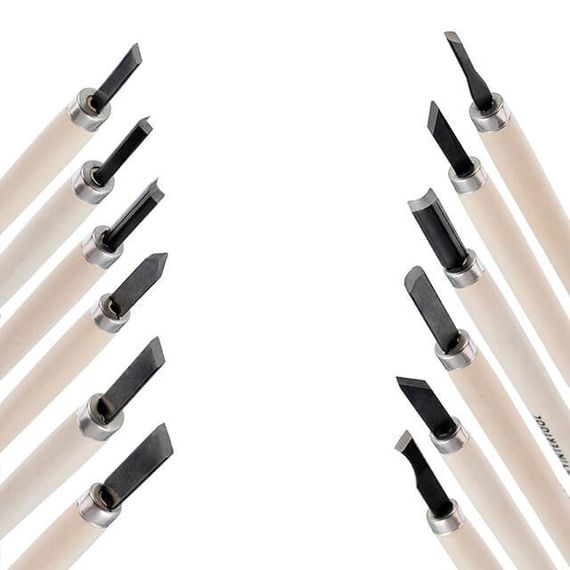 Набір різців по дереву 12 од. INTERTOOL HT-3504 | Зображення 4