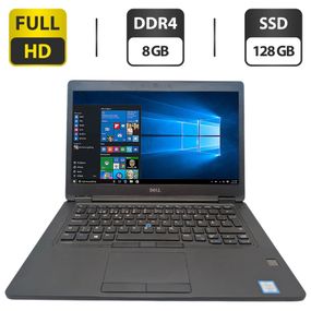 Ноутбук Dell Latitude 5480 / 14" (1920x1080) IPS / Intel Core i5-7300U (2 (4) ядра по 2.6 - 3.5 GHz) / 8 GB DDR4 / 128 GB SSD / Intel HD Graphic 620 / WebCam / Fingerprint б/у
