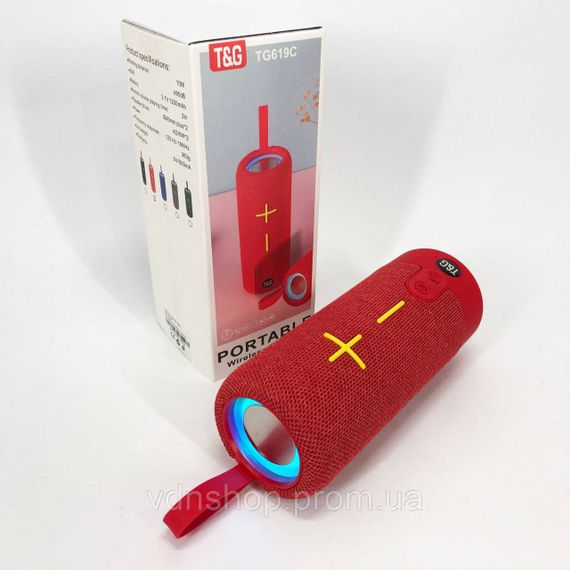 Блютуз колонка с лед подсветкой, Акустическая Bluetooth колонка со светомузыкой, Блютуз аудио приемник YC-90 | Зображення 3