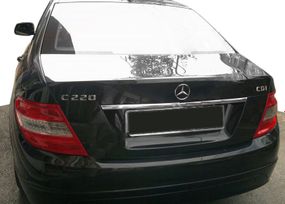 Хром планка над номером (нерж) для Mercedes C-class W204 2007-2015 гг