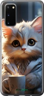 Чохол на Samsung Galaxy S20 Білий кіт "5646u-1824-2448"