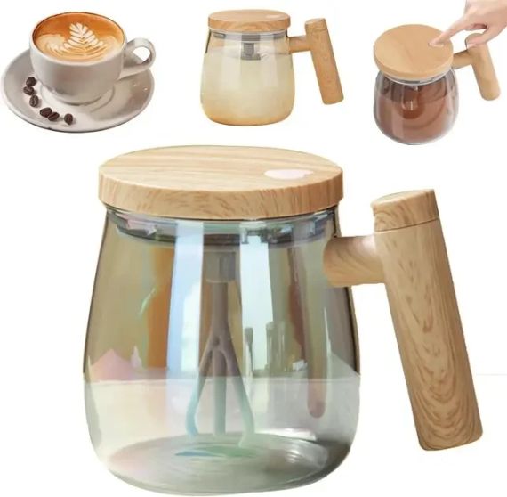 Портативная электрическая чашка для смешивания Coffee stirring cup 400 мл | Зображення 3