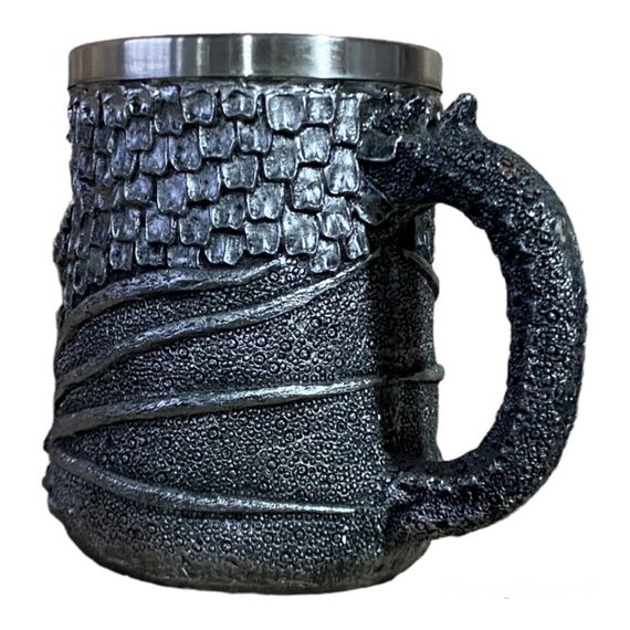 Кухоль Чашка 3D Сірий Дракон 500ml | Зображення 3