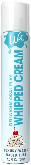 Розпродаж!!! Лубрикант на водній основі Wet Oral Play Whipped Cream (30 мл) (термін до 13.03.2026)
