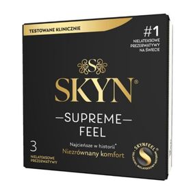 Презервативи SKYN Supreme Feel, ультратонкі, безлатексні, 3 шт