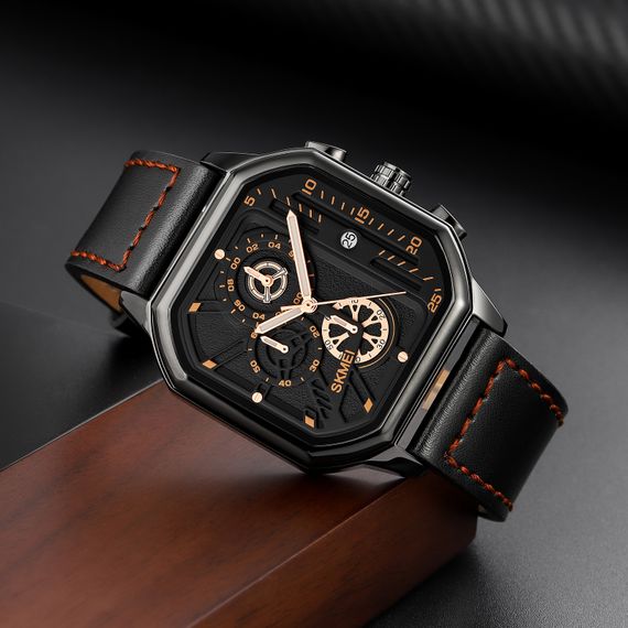 Чоловічий годинник Skmei 1963BKRG Black-Rose-Gold | Зображення 3