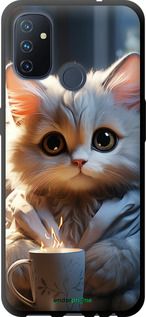 Чохол на OnePlus Nord N100 Білий кіт "5646b-2130-2448"