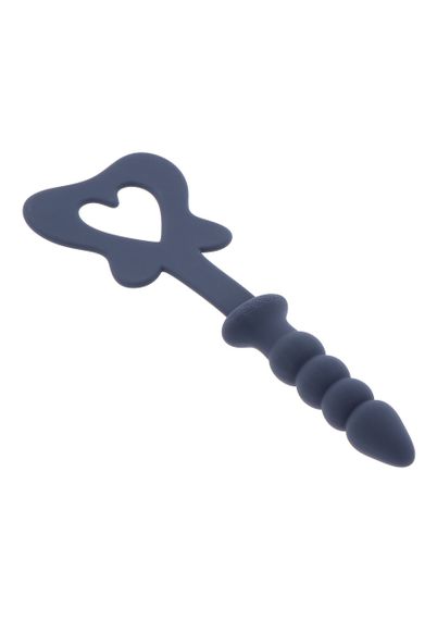 Силіконова шльопанка з тримачем у вигляді анальної пробки Taboom Silicone Supreme, синій Sex Aura | Зображення 3