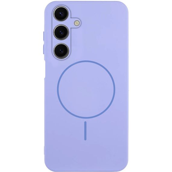 Чохол Silicone Cover Lakshmi Full Camera (AA) with Magnetic Fit для Samsung Galaxy A17 4G/5G Бузковий / Dasheen