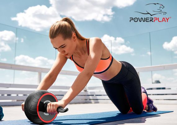 Колесо для преса PowerPlay 4326 зі зворотним механізмом AB Wheel Pro Чорно-червоне | Зображення 8