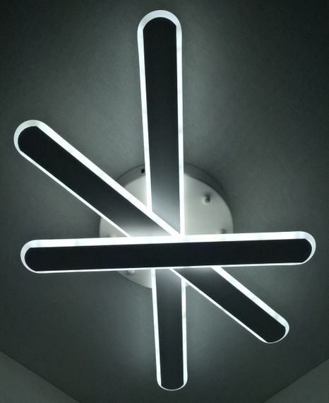 Люстра світлодіодна стельова LED світильник для квартири на стелю лед 25333 Білий 9х37х61 см.