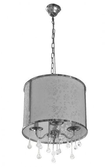 Люстра подвесная с абажуром E14 40W CH (BR-01 252S/4)
