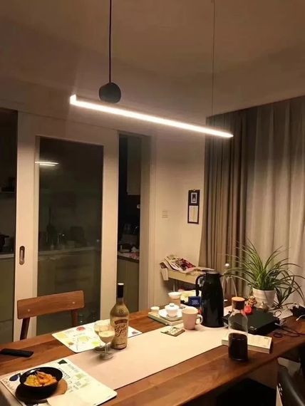 Люстра світлодіодна підвісна LED світильник для квартири на стелю лед 26267 Золото 13-150х6х118 см. | Зображення 3