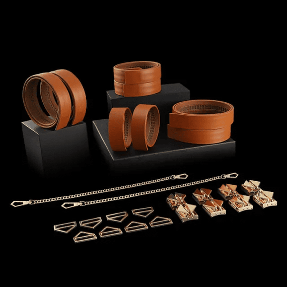 Набір з 8 ременів для зв'язування LOCKINK 8-Bondage-Straps Restraint Set Чорний | Зображення 8