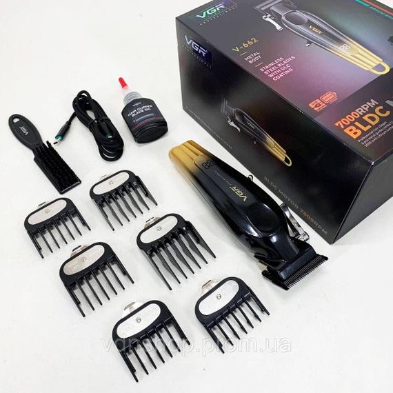 Тример для скронь VGR V-662, Електрична акумуляторна машинка для стрижки Машинка стрижки окантовки ZF-35 | Зображення 8