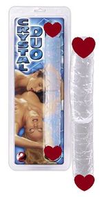 Двосторонній фалоімітатор Crystal Duo Double-Dong Sex Aura