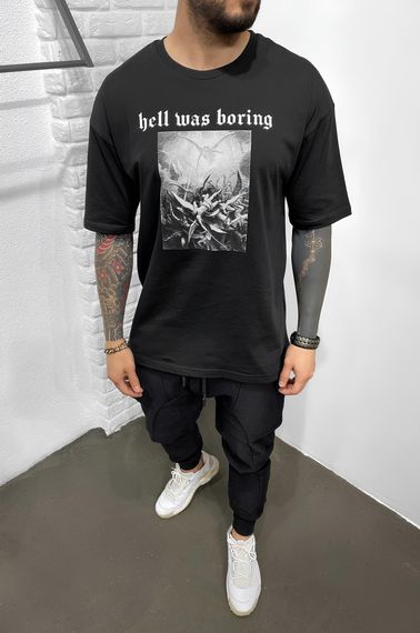 Футболка з ДТФ принтом (оверсайз)