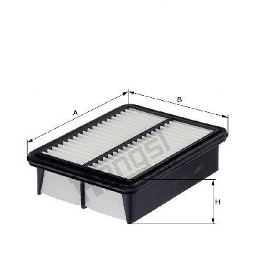 Фильтр воздушный Mazda 3 1.5-2.0 i/D 18-, Hengst, E1855L,