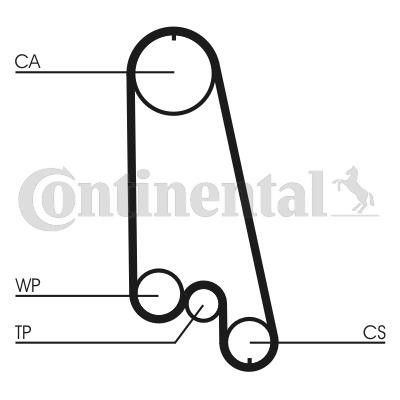 Комплект ремня ГРМ с помпой CONTITECH CT874WP5 | Зображення 4