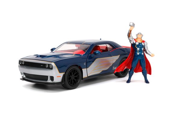 Машина металева Dodge Challenger Marvel Comics із фігуркою Тора | Зображення 9