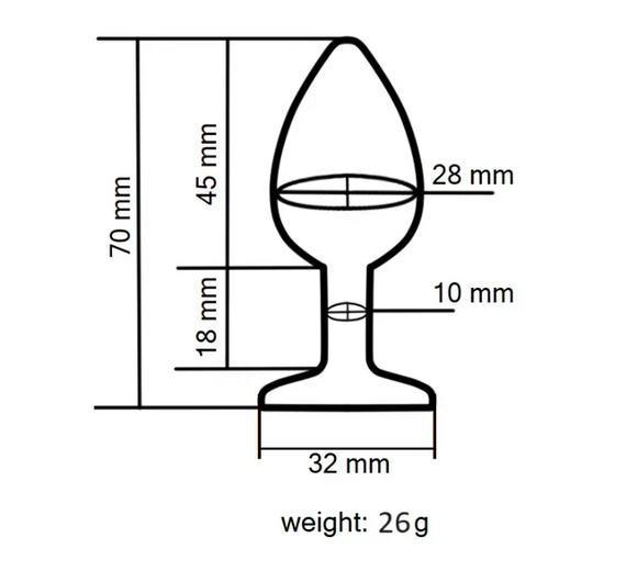Силиконовая анальная пробка EGZO - Silicone Pink Round Plug Purple, size S Sex Aura | Зображення 2