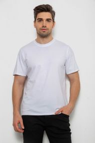 Футболка мужская однотонная, цвет белый, 238R155