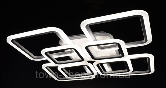 Люстра потолочная LED с пультом A2400/4+4-RGB-wh Белый 11х59х59 см. | Зображення 3