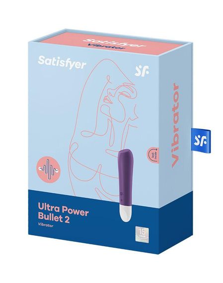 Вибропуля перезаряжаемая Ultra Power Bullet 2 Violet | Зображення 5