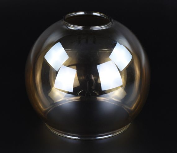 Плафон патрон E27 088-am 9х11х13 см прозоро-бурштиновий | Зображення 1