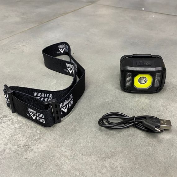 Ліхтар налобний Skif Outdoor Octagone, акумулятор 1200 mAh, світіння до 7 годин, датчик руху | Зображення 1