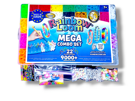 Набір гумок для плетіння браслетів Rainbow Loom, кейс 9000 шт | Зображення 7